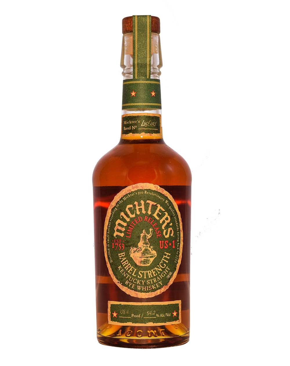 Michter's Barrel Strength Rye (2015) Musthave Malts MHM