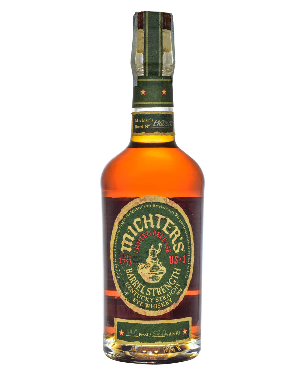 Michter’s US1 Barrel Strength Rye 2016 114 Proof Musthave Malts MHM