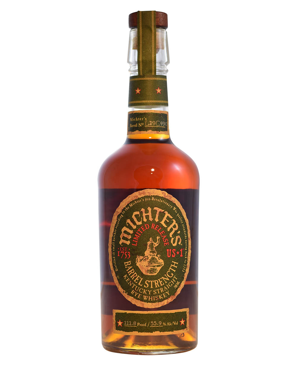 Michter's US1 Barrel Strength Rye 2019 Musthave Malts MHM