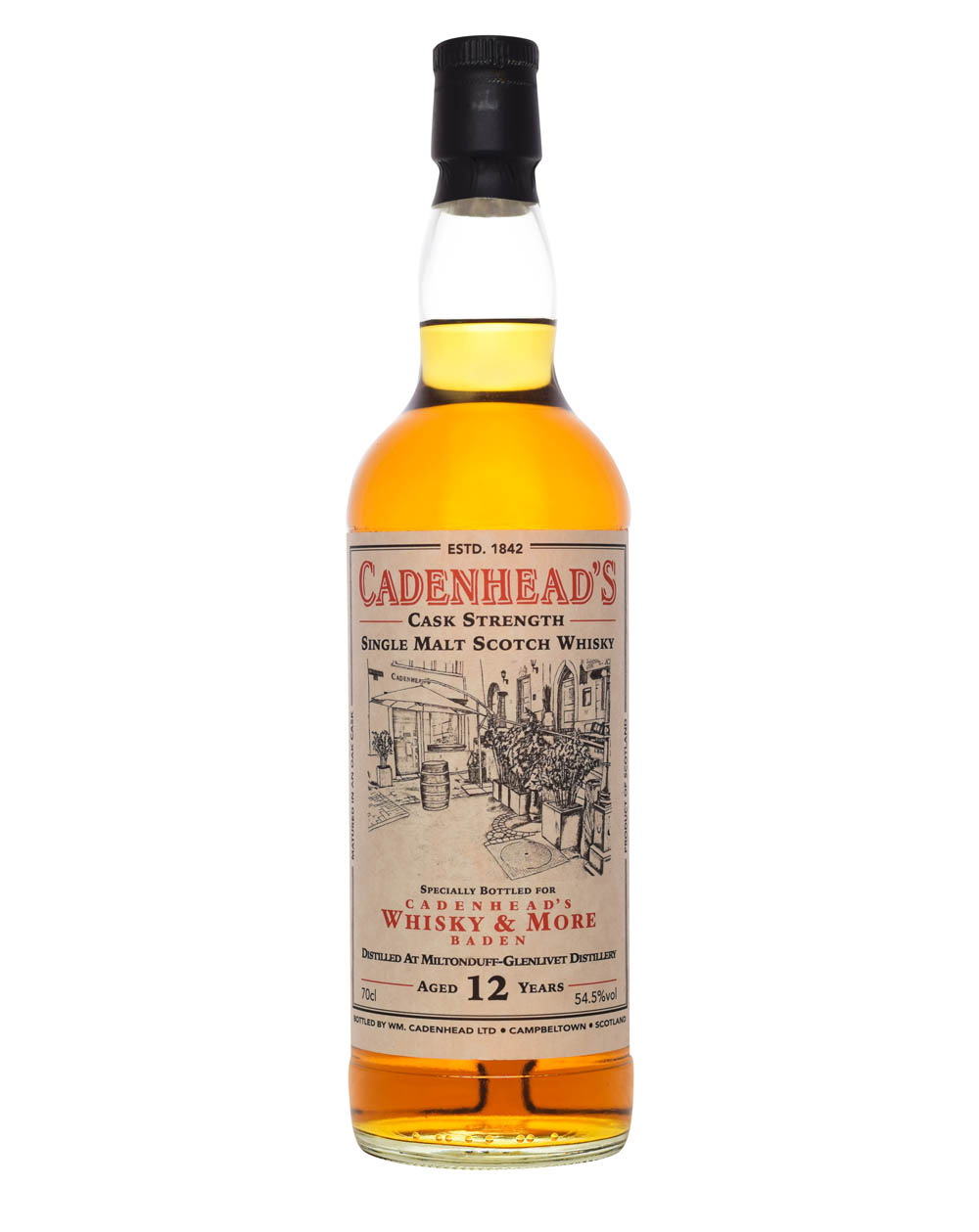 Miltonduff 12 Years Old Cadenhead's Whisky & More Baden Musthave Malts MHM