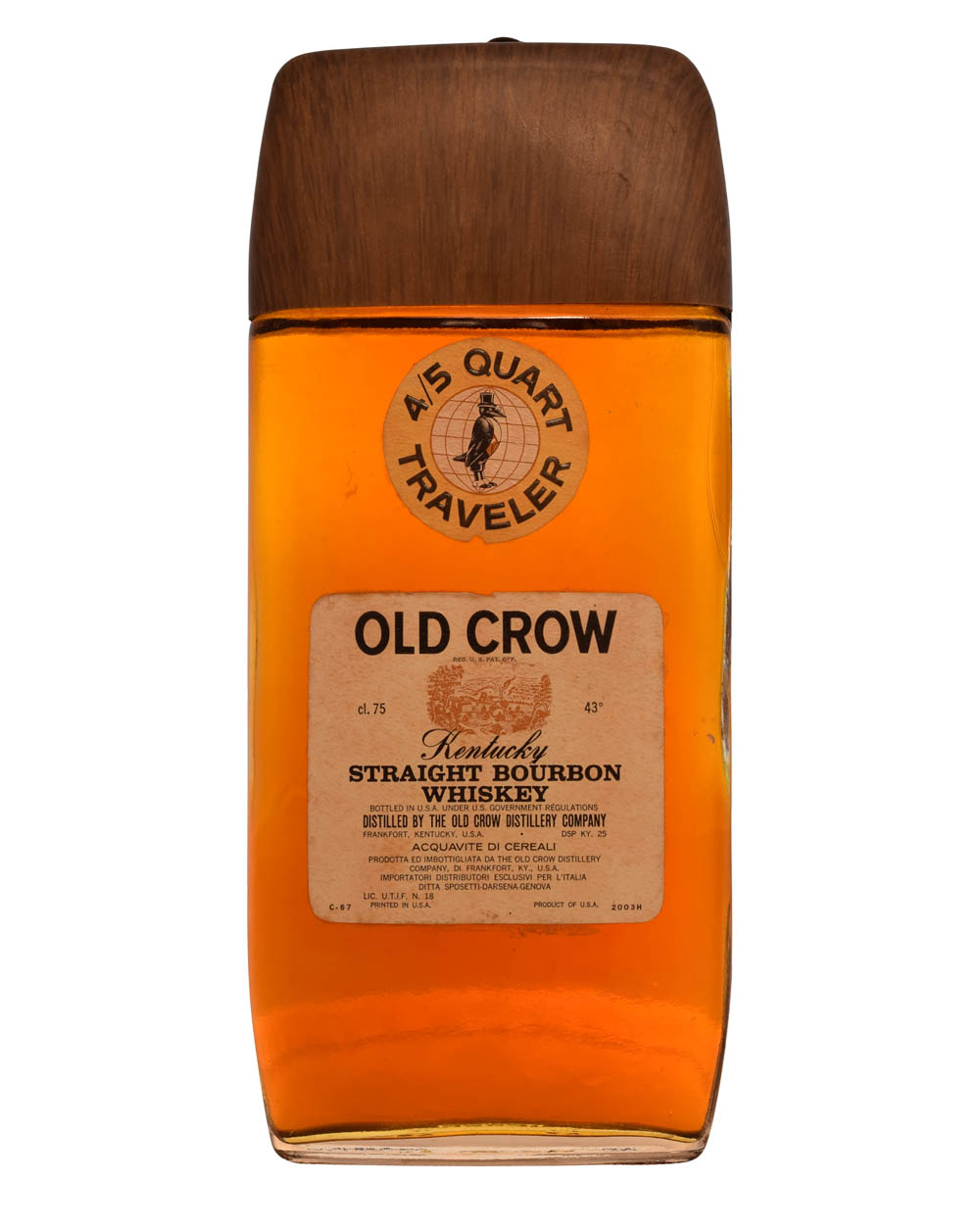 Old Crow Traveler 4_5 Quart (1967) Musthave Malts MHM