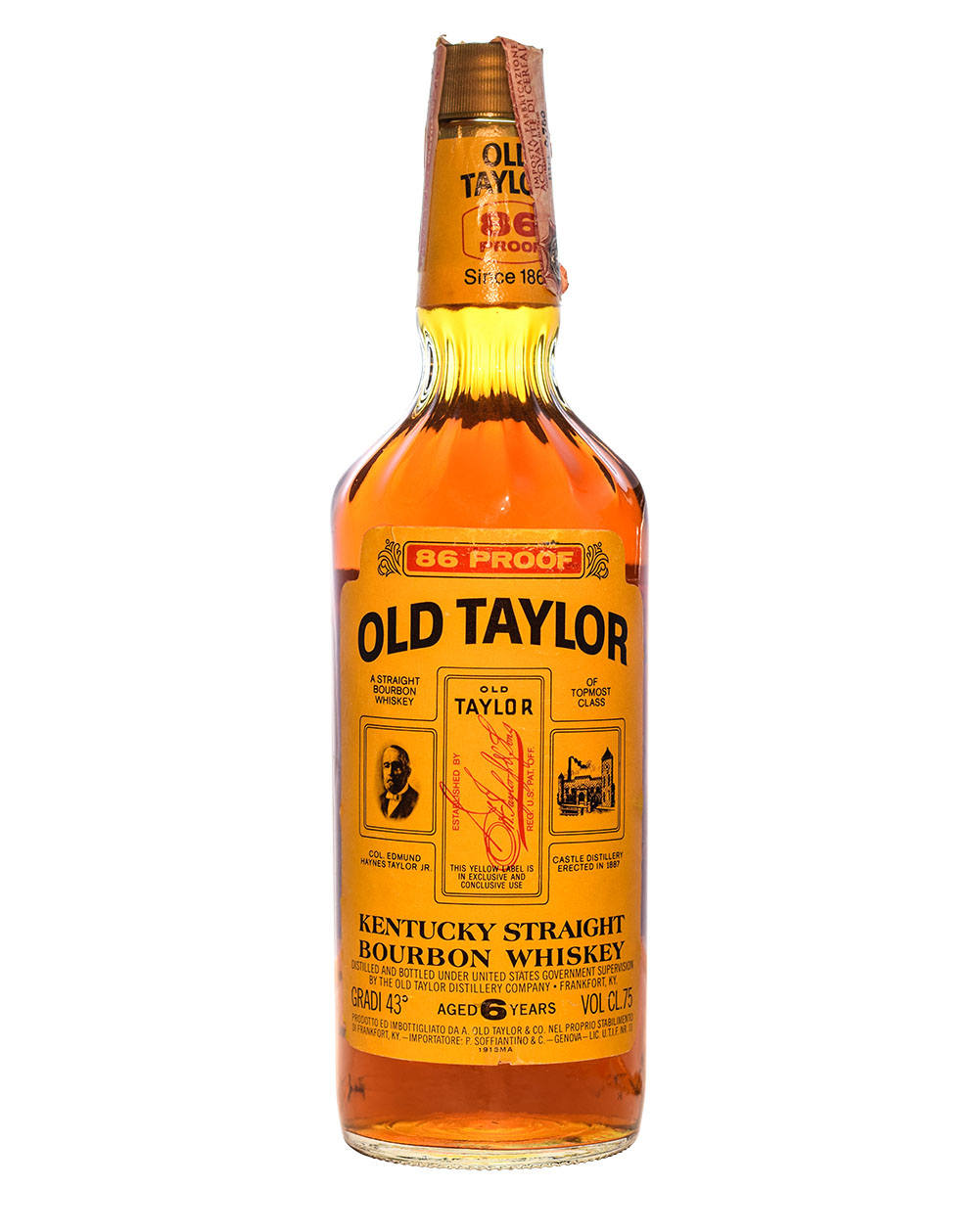 Old Taylor 96 Proof Kentucky Straight Bourbon Whiskey (6 Years Old) Musthave Malts MHM