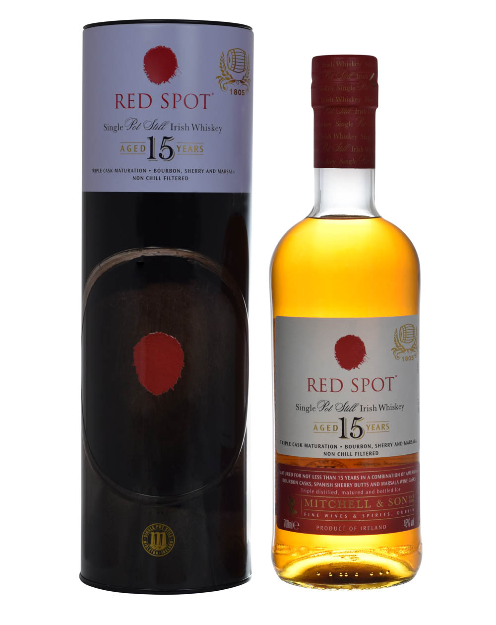 Red Spot 15 Year Old Irish Whiskey Tube Musthave Malts MHM