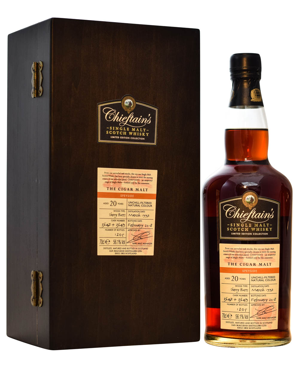 The Sigar Malt (Mortlach) 1997 Chieftain’s (20 Years Old) - Box Musthave Malts MHM
