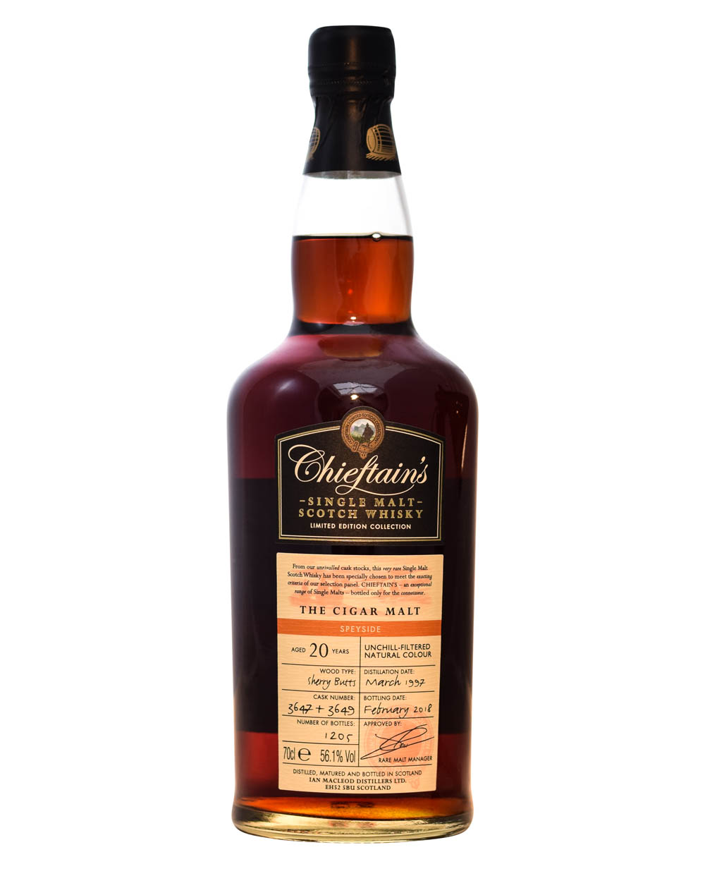 The Sigar Malt (Mortlach) 1997 Chieftain’s (20 Years Old) Musthave Malts MHM