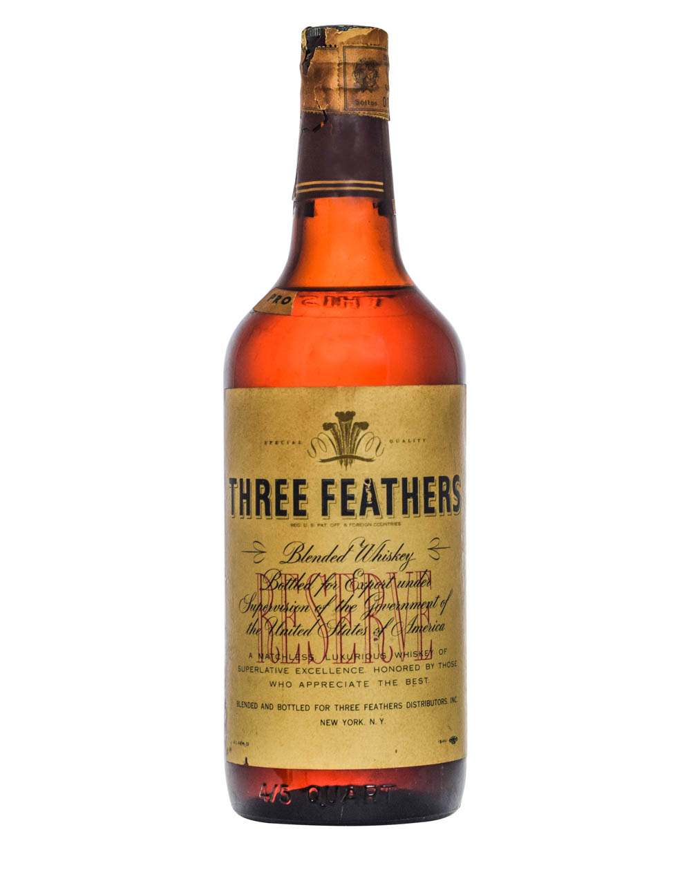 Three Feathers Blended Whiskey Front Musthave Malts MHM