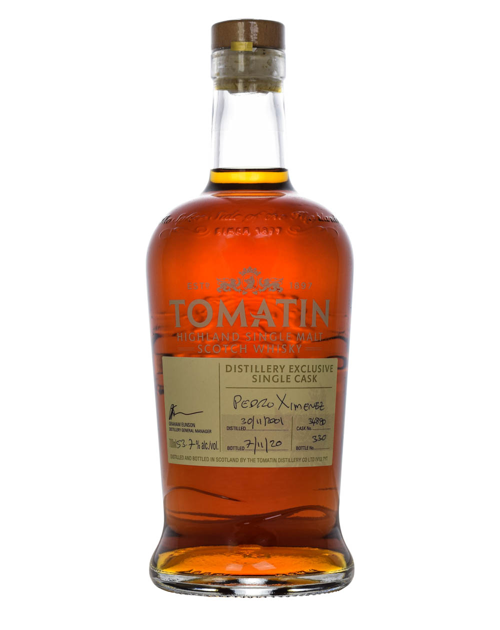Tomatin 2001 Distillery Exclusive 8 Years Old Cask 34880 Musthave Malts MHM