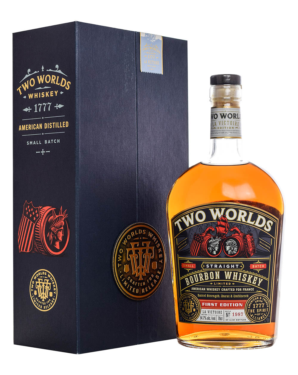 Two Worlds First Edition Small Batch Bourbon Whiskey Box Musthave Malts MHM