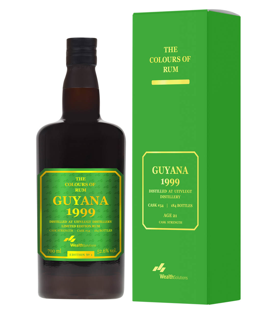Uitvlugt Guyana 1999 The Colours Of Rum Edition 1 Box Musthave Malts MHM