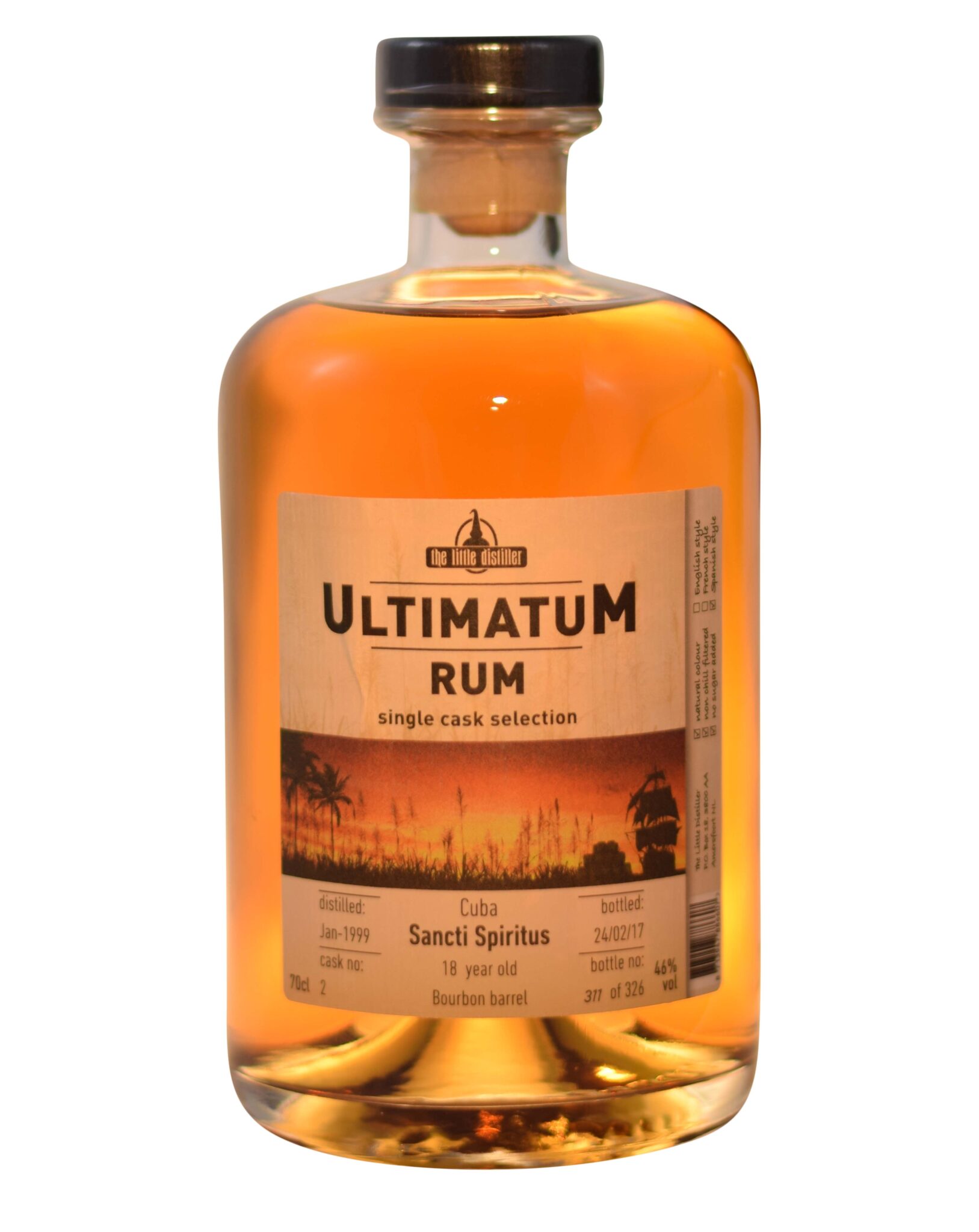 Ultimate Rum Single Cask 18 Years Bourbon Barrel Malt Musthave Malts MHM