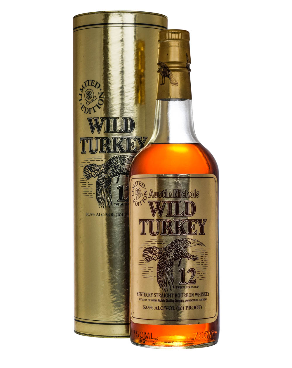 Wild Turkey 12 Years Old Cheesy Gold Foil Tube Musthave Malts MHM