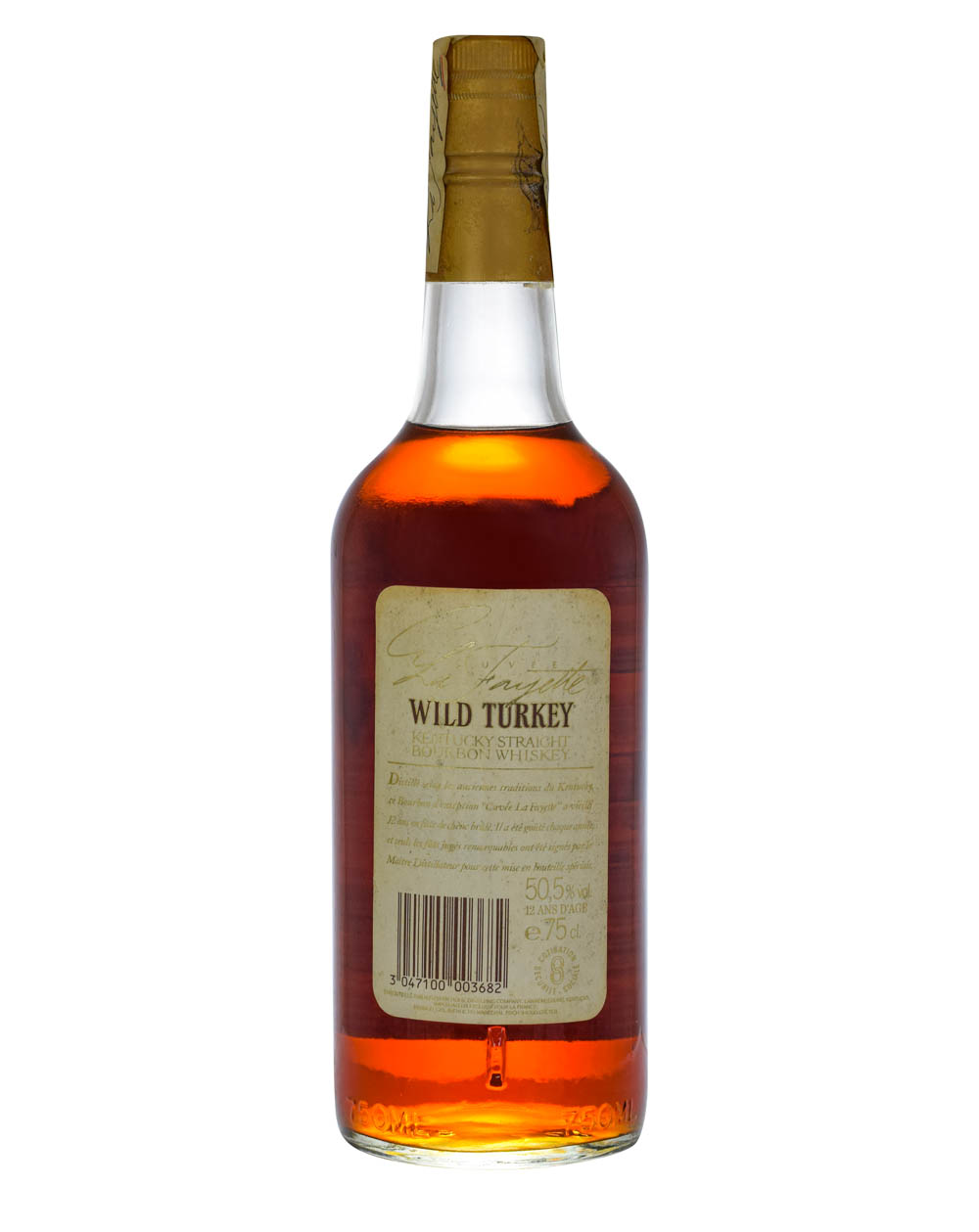 Wild Turkey Lafayette 12 Years Old Back Musthave Malts MHM
