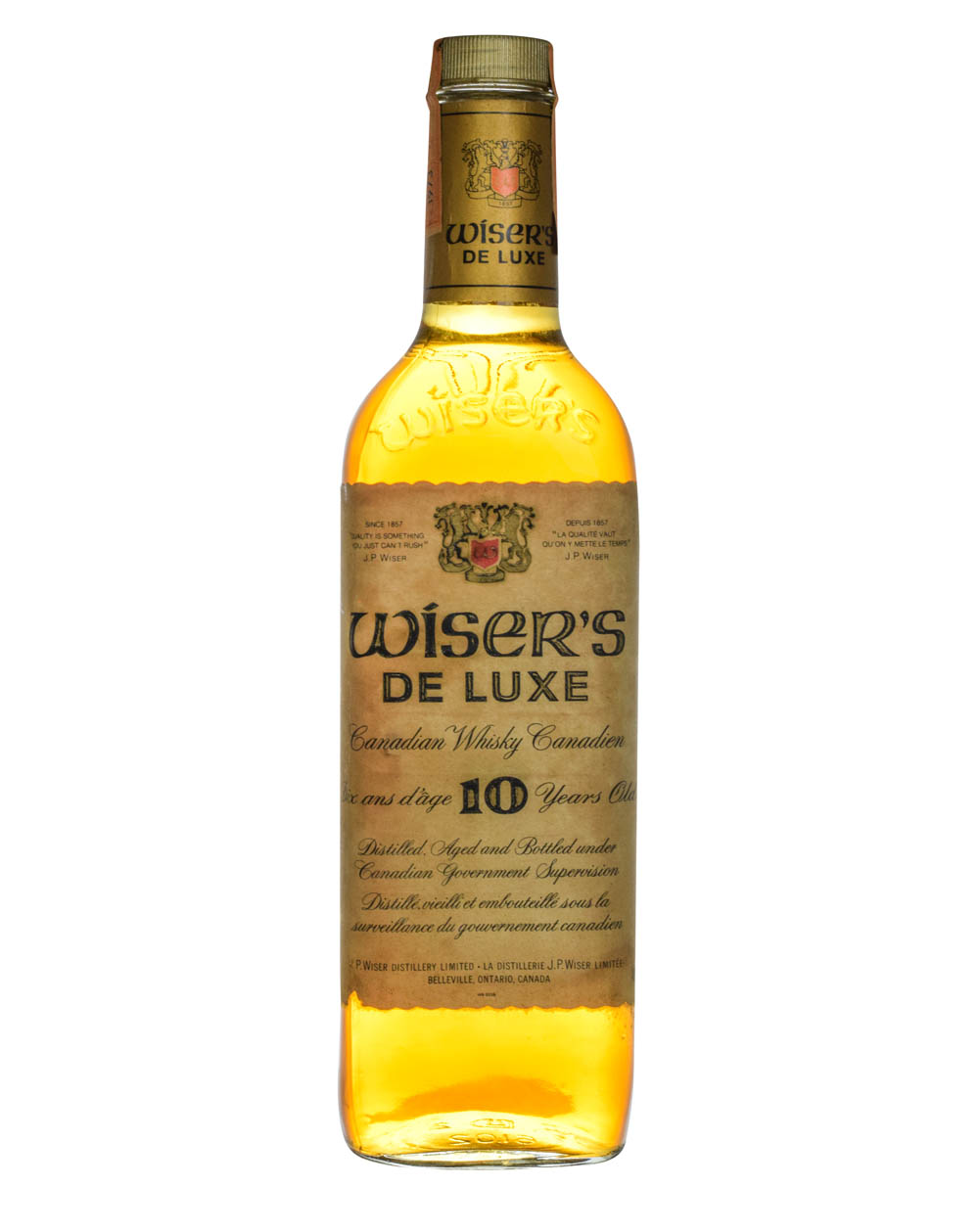 Wiser's De Luxe 10 Years Old Canadian Whisky Tax Strip 1973 Musthave Malts MHM