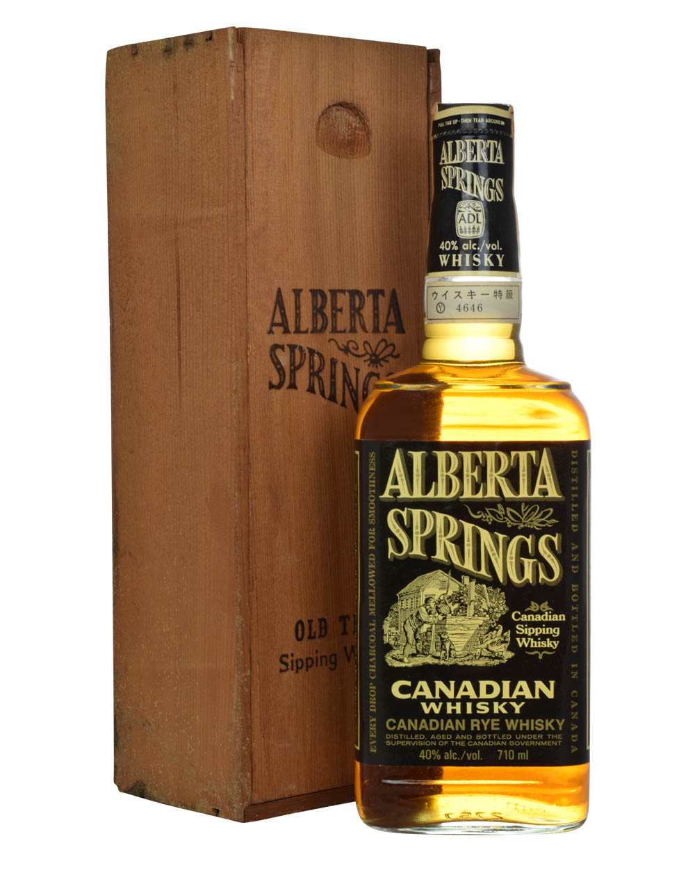 Alberta Springs Canadian Rye Whisky 1972 Box Must Have Malts MHM