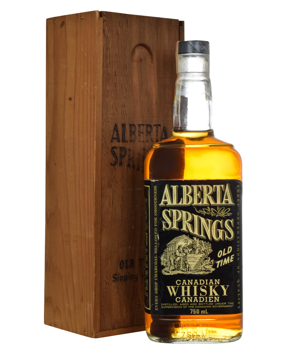 Alberta Springs Canadian Rye Whisky 1975 Box Must Have Malts MHM