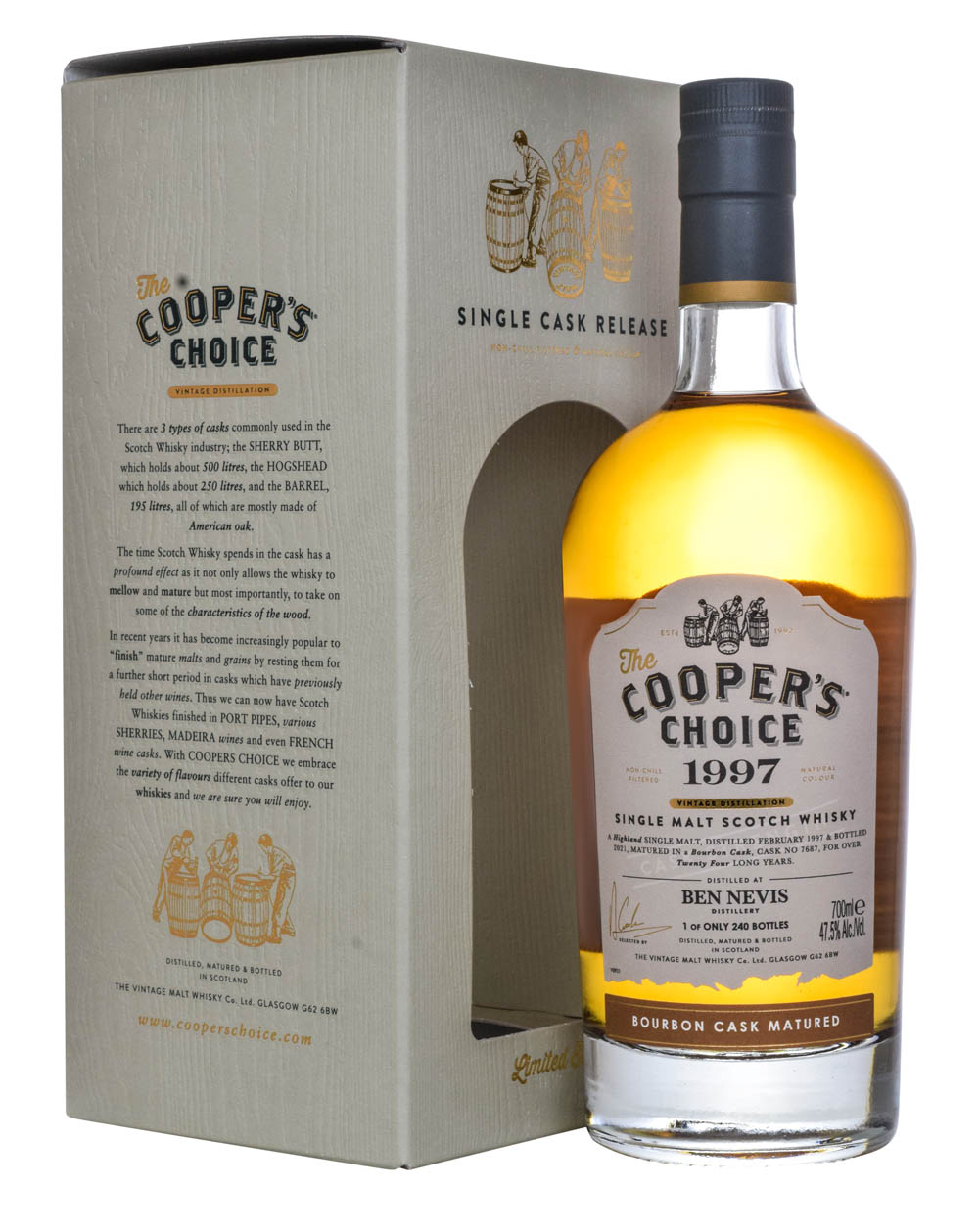 Ben Nevis 24 Years Old The Cooper's Choice 1997 Box Must Have Malts