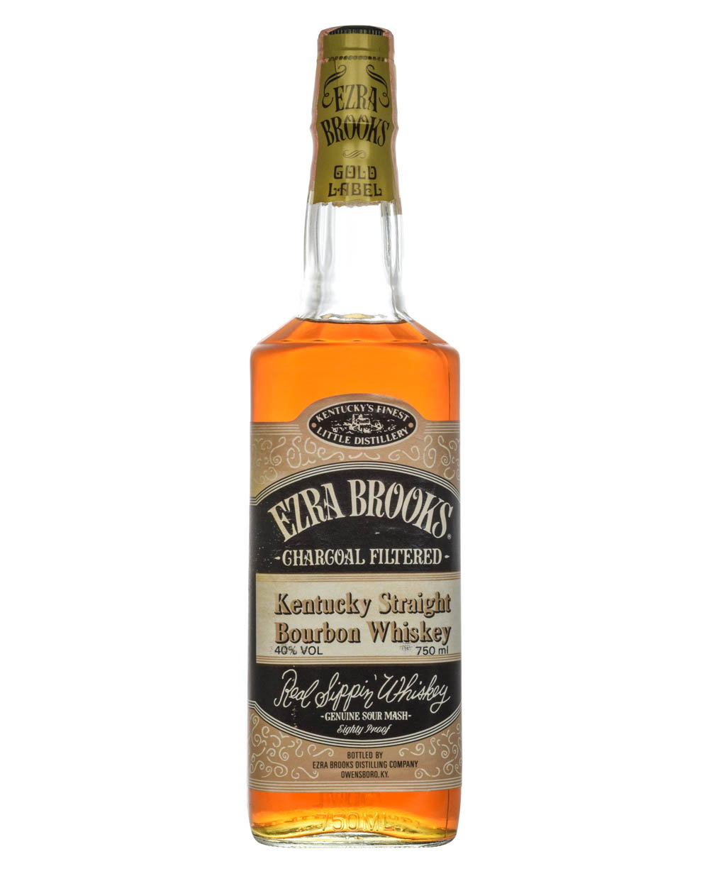 Ezra Brooks Gold Label 80 Proof 1984 - Must Have Malts