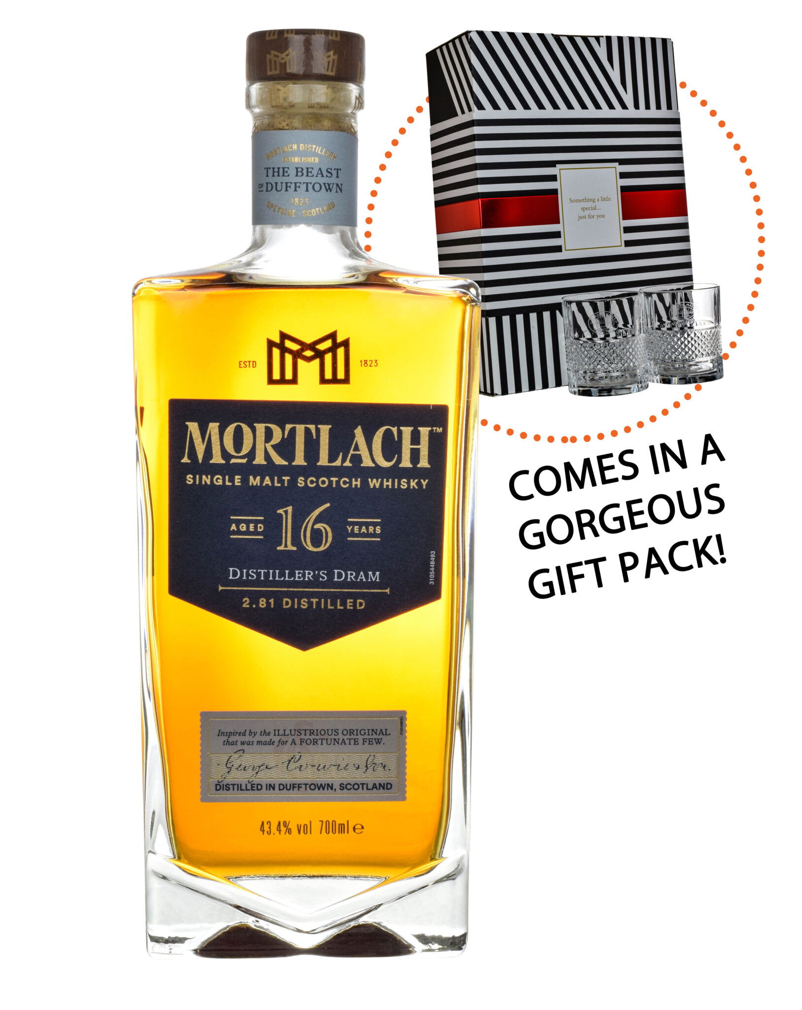 Mortlach 16 Years Old + Gift Pack - Musthave Malts