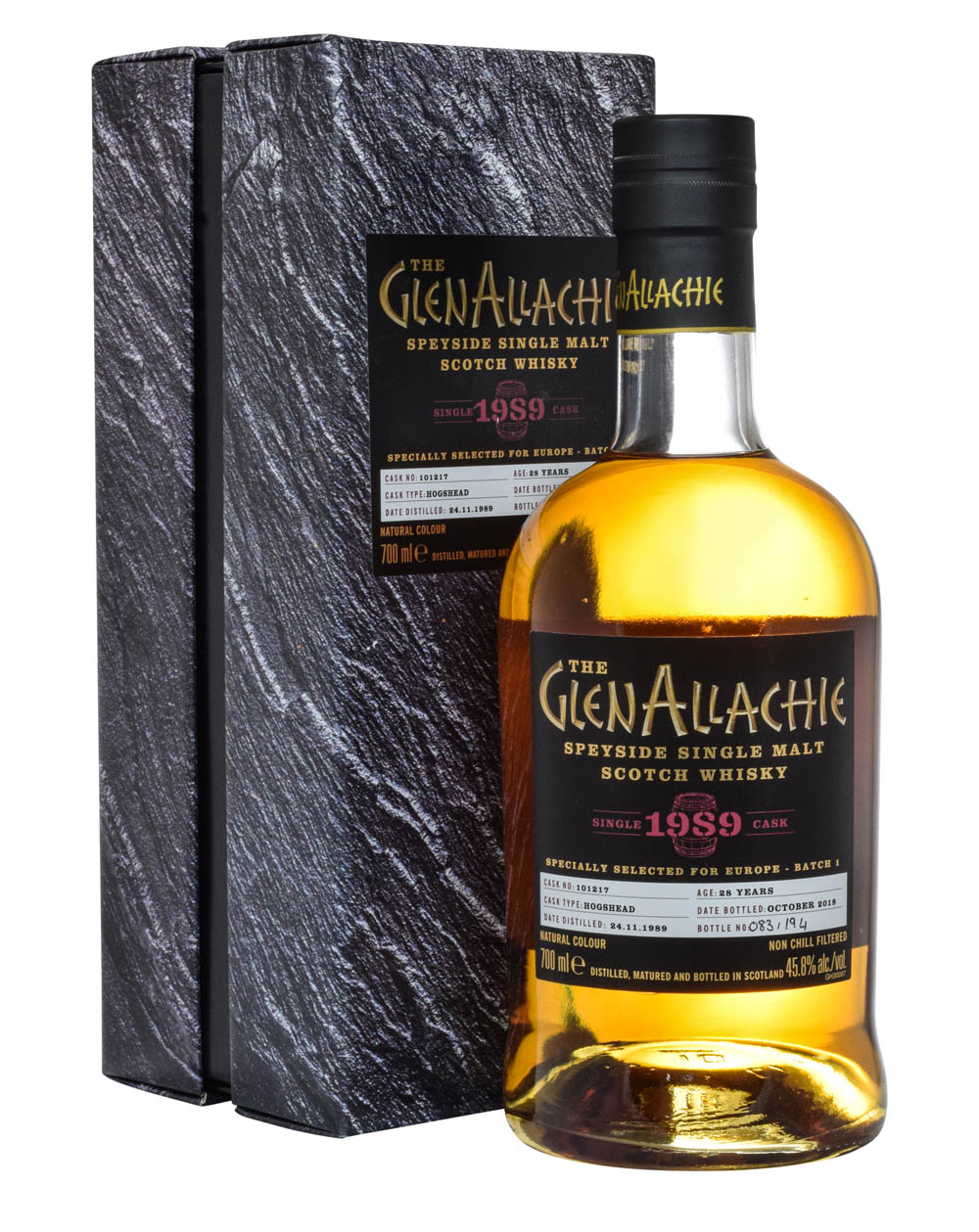 Glenallachie 28 Years Old 1989 Cask #101217 Box Musthave Malts MHM