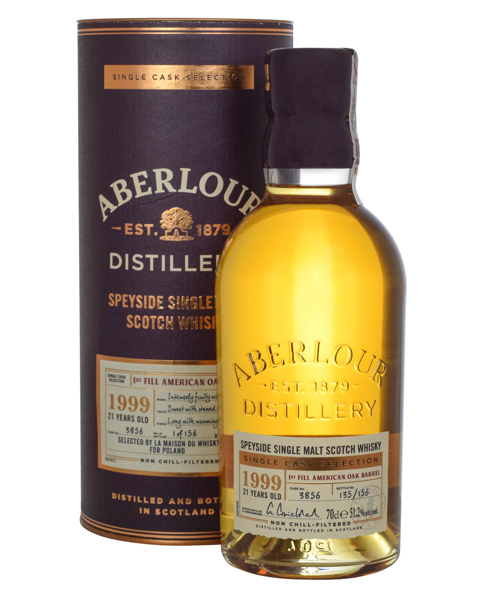 Aberlour 21 Years Old Single Cask 1999 Tube Must Have Malts MHM