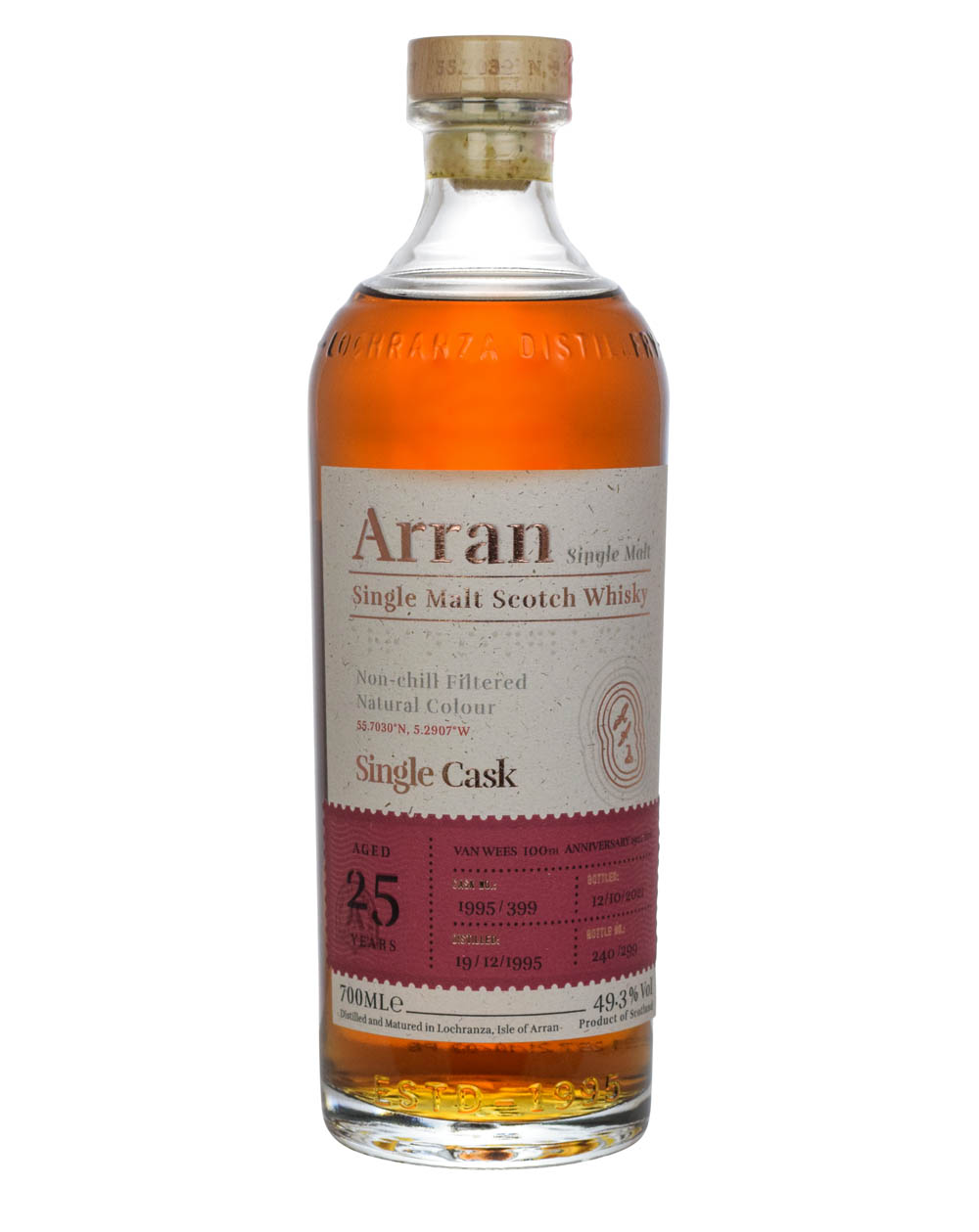 Arran 25 Years Old Van Wees 100th Aniversary Must Have Malts MHM