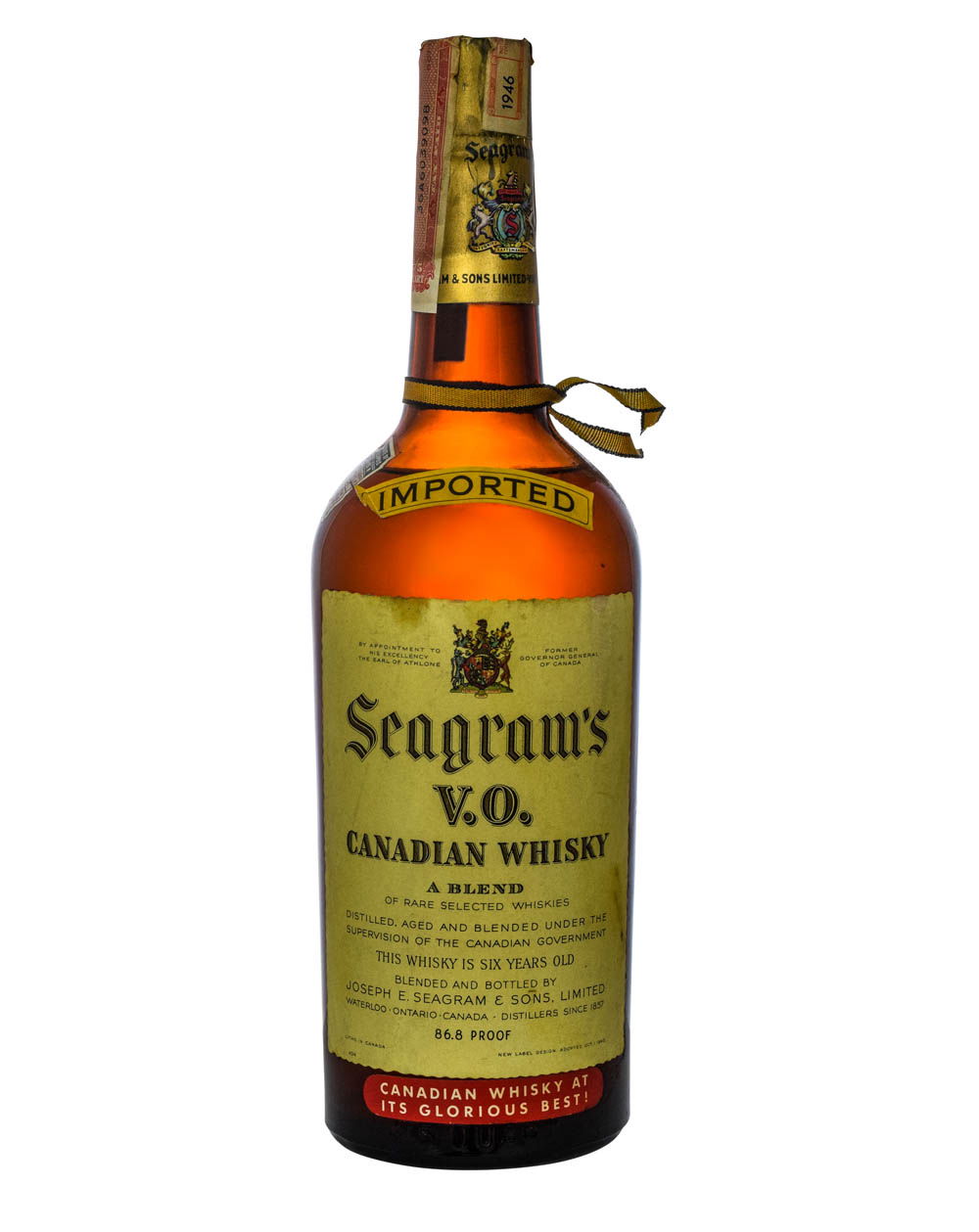 Seagram's 1946 V.O. Canadian Whisky Regiment Musthave Malts