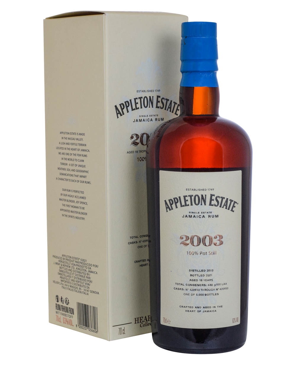 Appleton Estate 18 Years Old Hearts Collection 2003 Box Must Have Malts MHM