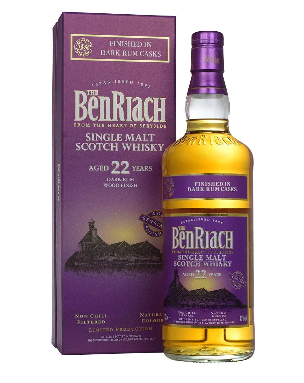 Benriach 22 Years Old Dark Rum Box Must Have Malts MHM