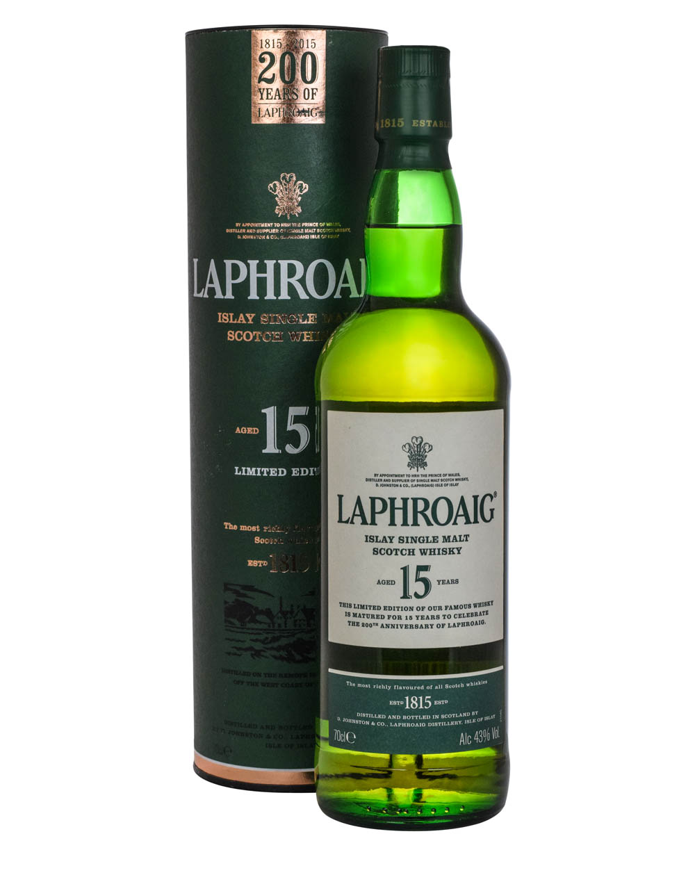 Laphroaig 15 Years Old 200th Anniversary Edition Tube Must Have Malts MHM