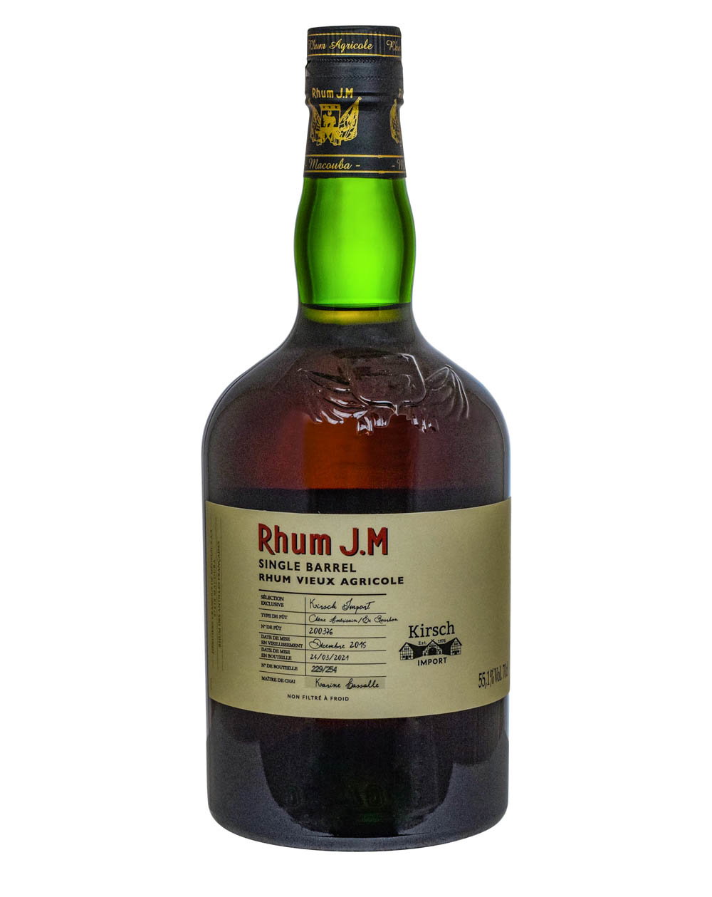 Rhum J.M Rhum Vieux Agricole 2015 Must Have Malts MHM