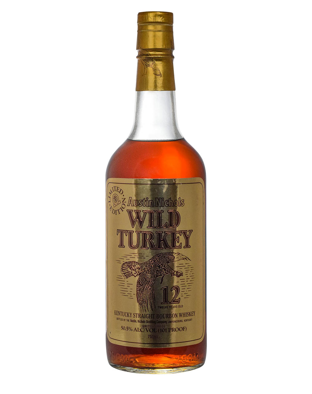 Wild Turkey 12 Years Old 'Cheesy Gold Foil' 1990 Edition Must Have Malts MHM