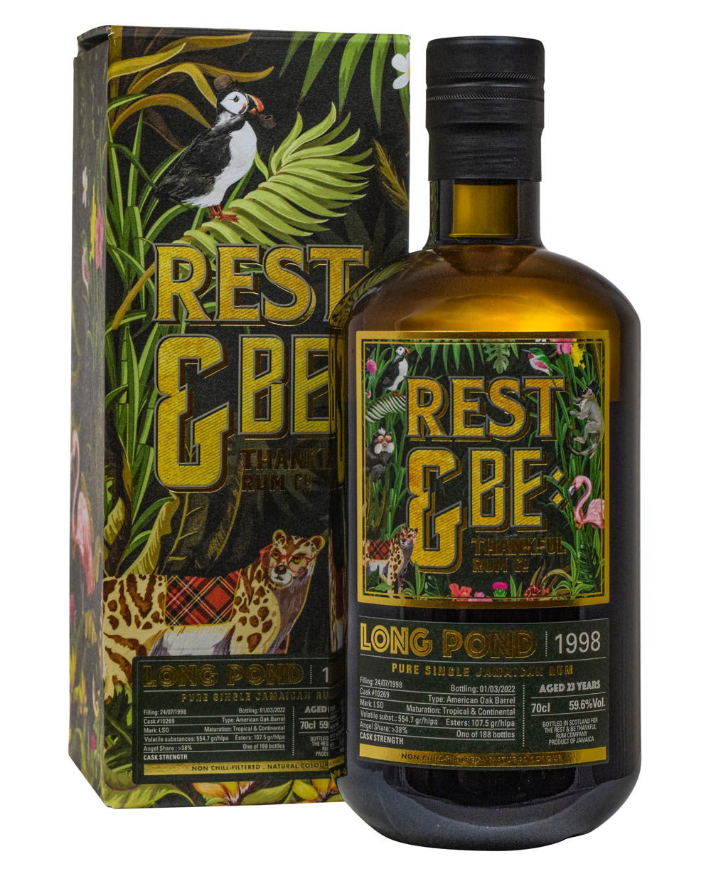 Long Pond 23 Years Old 59.6% Rest & Be Thankful Rum Company 1998 Box Must Have Malts MHM