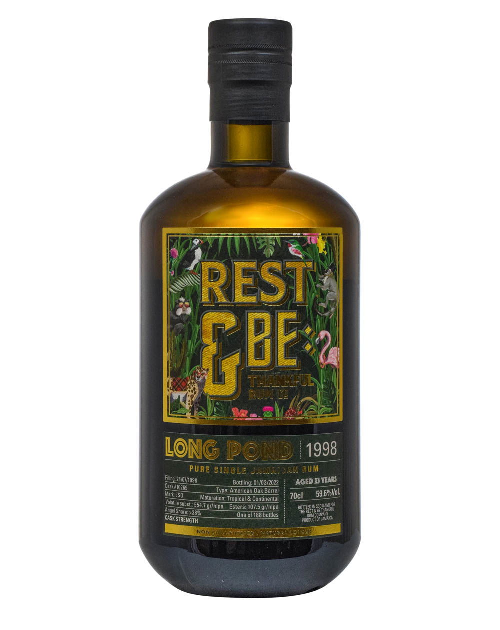 Long Pond 23 Years Old 59.6% Rest & Be Thankful Rum Company 1998 Must Have Malts MHM