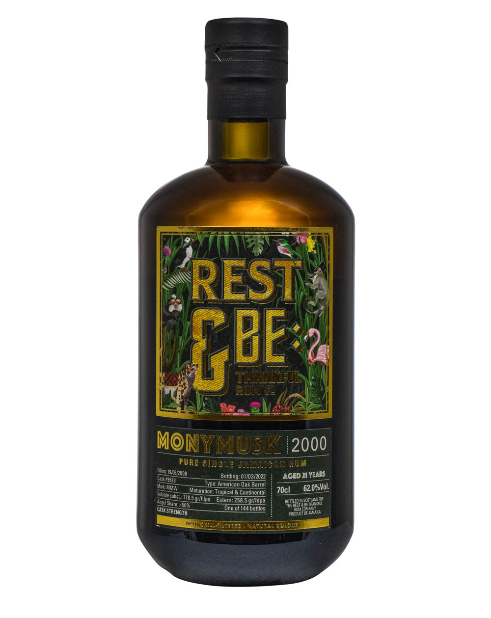 Monymusk 21 Years Old 62% Rest & Be Thankful Rum Company 2000 Must Have Malts MHM