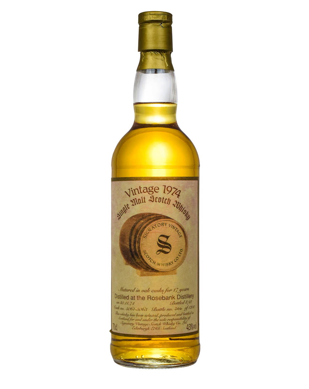 Rosebank 17 Years Old Signatory Vintage 1974-1992 Must Have Malts MHM