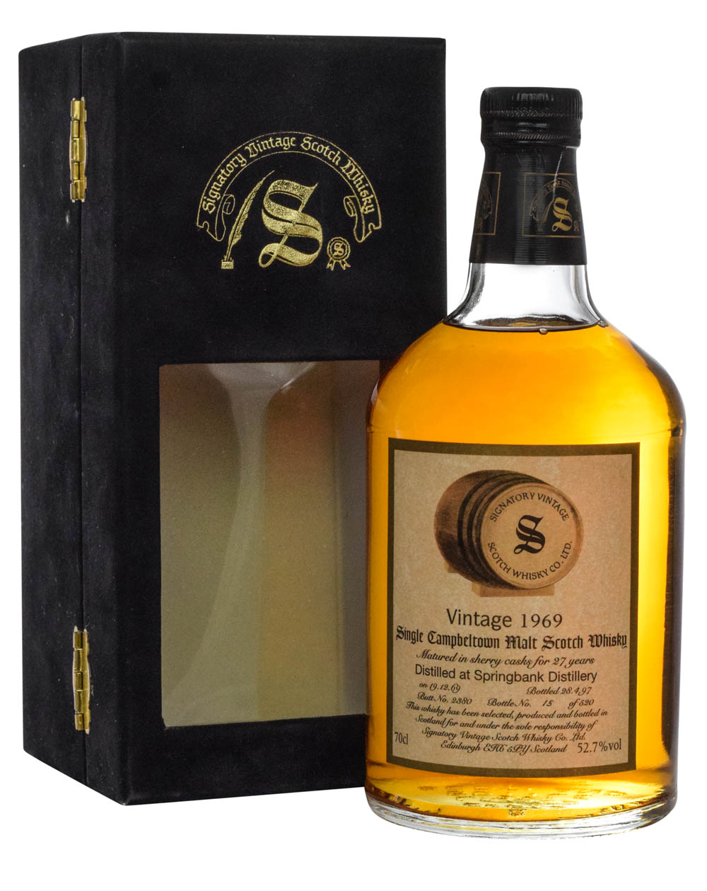Springbank 1969 27 Years Old Signatory Vintage 1969-1997 Box Must Have Malts MHM