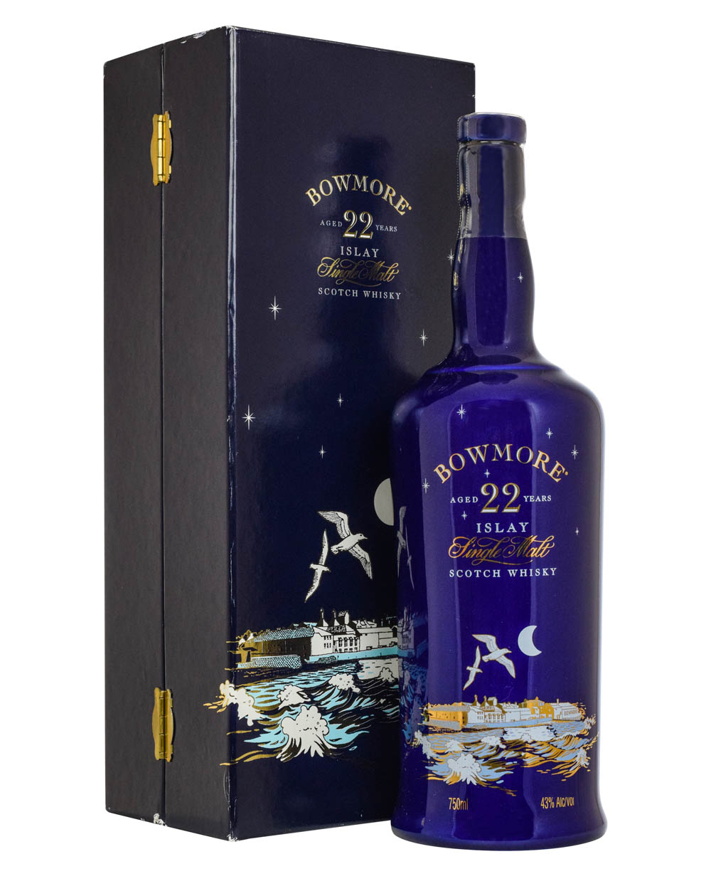 Bowmore 22 Years Old Blue Ceramic Box Must Have Malts MHM