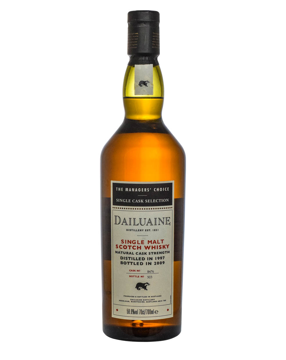 Dailuaine The Managers' Choice Cask #8476 1997-2009 Must Have Malts MHM
