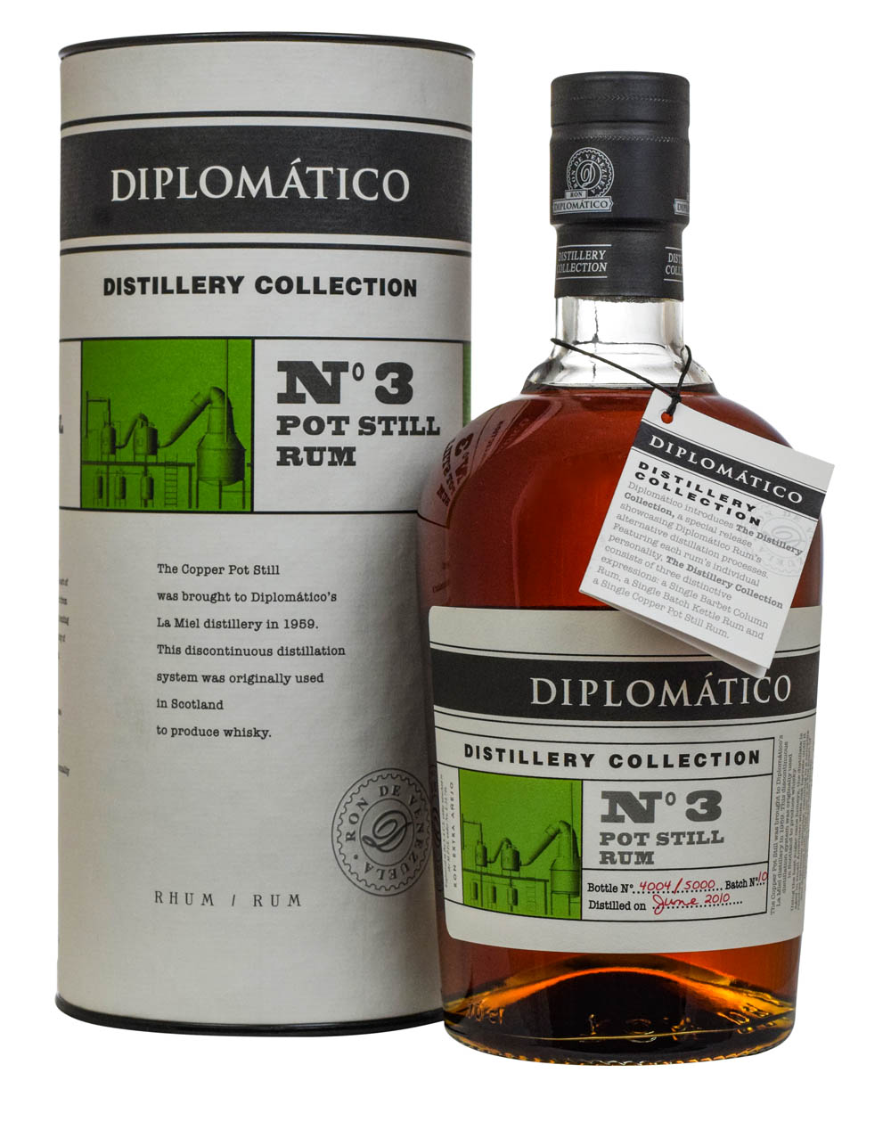 Diplomatico Distillery Collection No3 Pot Still Rum Tube Must Have Malts MHM