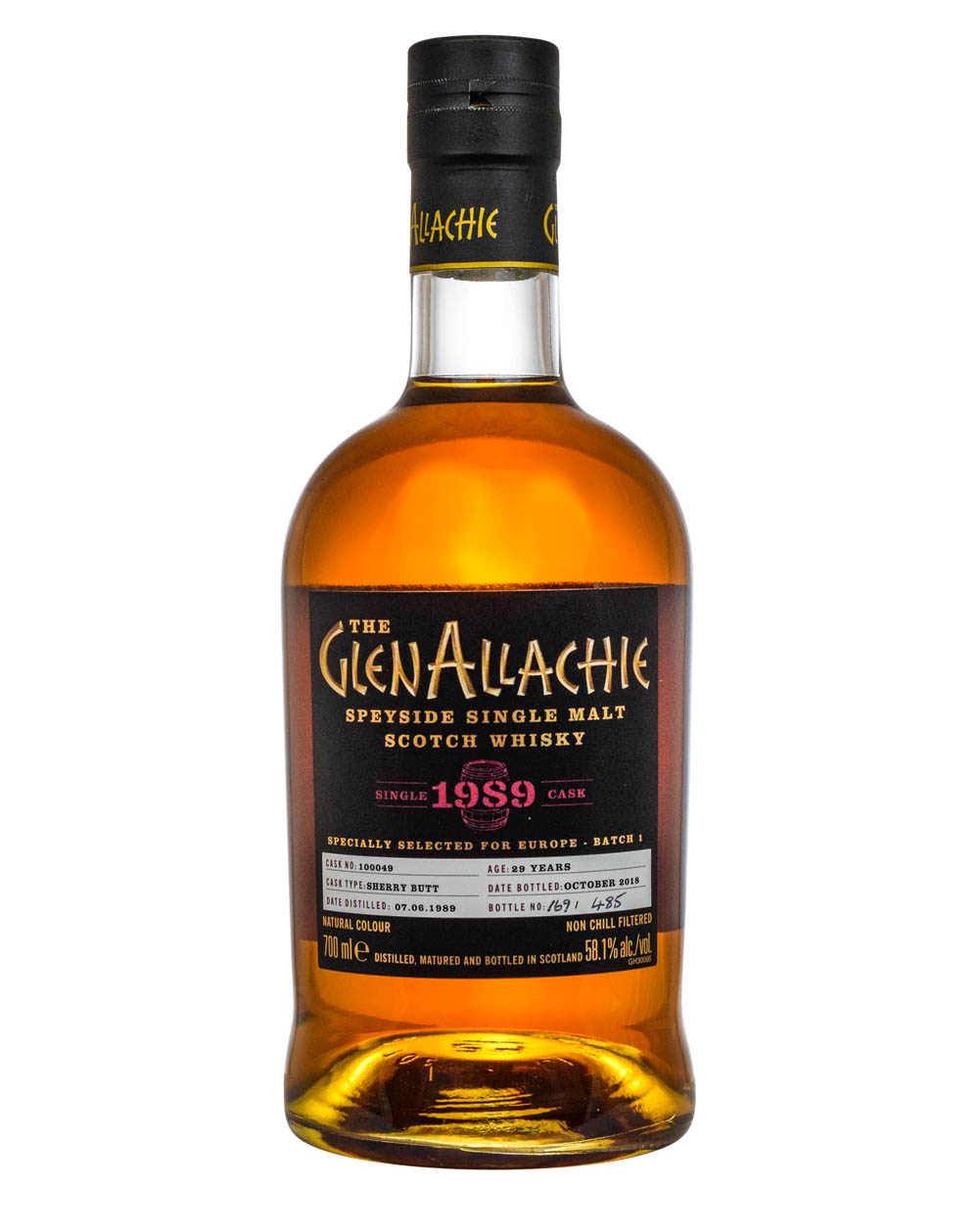 Glenallachie 29 Years Old Selected For Europe Batch 1 1989-2018 Must Have Malts MHM