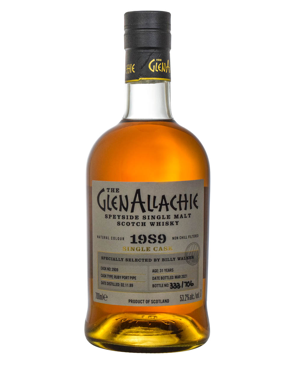 Glenallachie 31 Years Old 1989-2021 Ruby Port Pipe Cask #2909 Must Have Malts MHM
