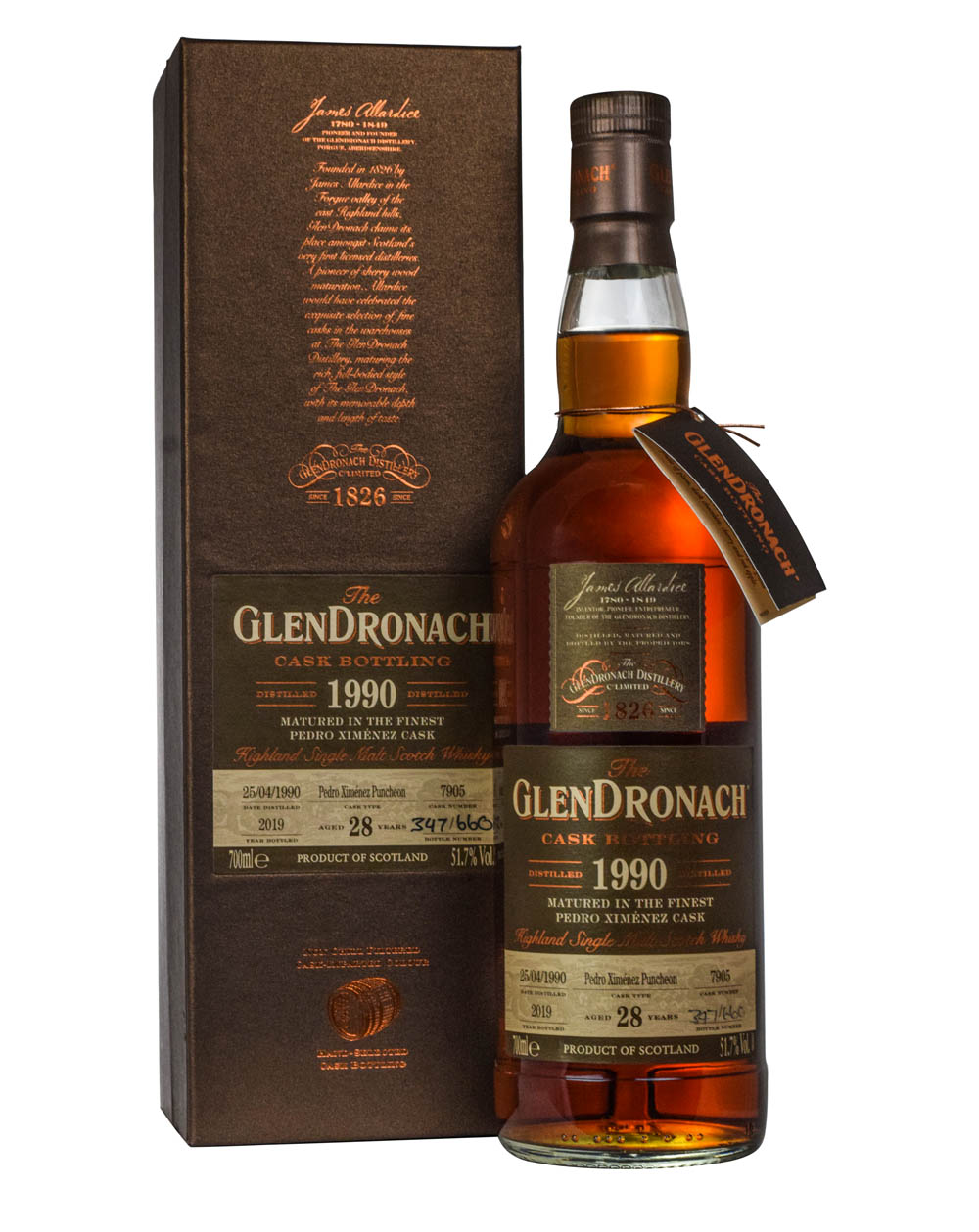 Glendronach 28 Years Old 1990 Single Cask #7905 Box Must Have Malts MHM