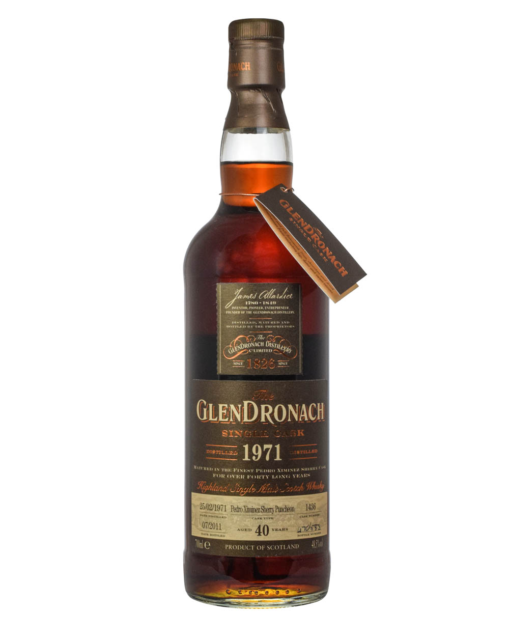 Glendronach 40 Years Old 1971 Single Cask #1436 Must Have Malts MHM