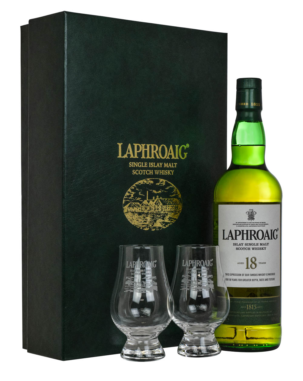 Laphroaig 18 Years Old Gift Set Glasses+Box Must Have Malts MHM
