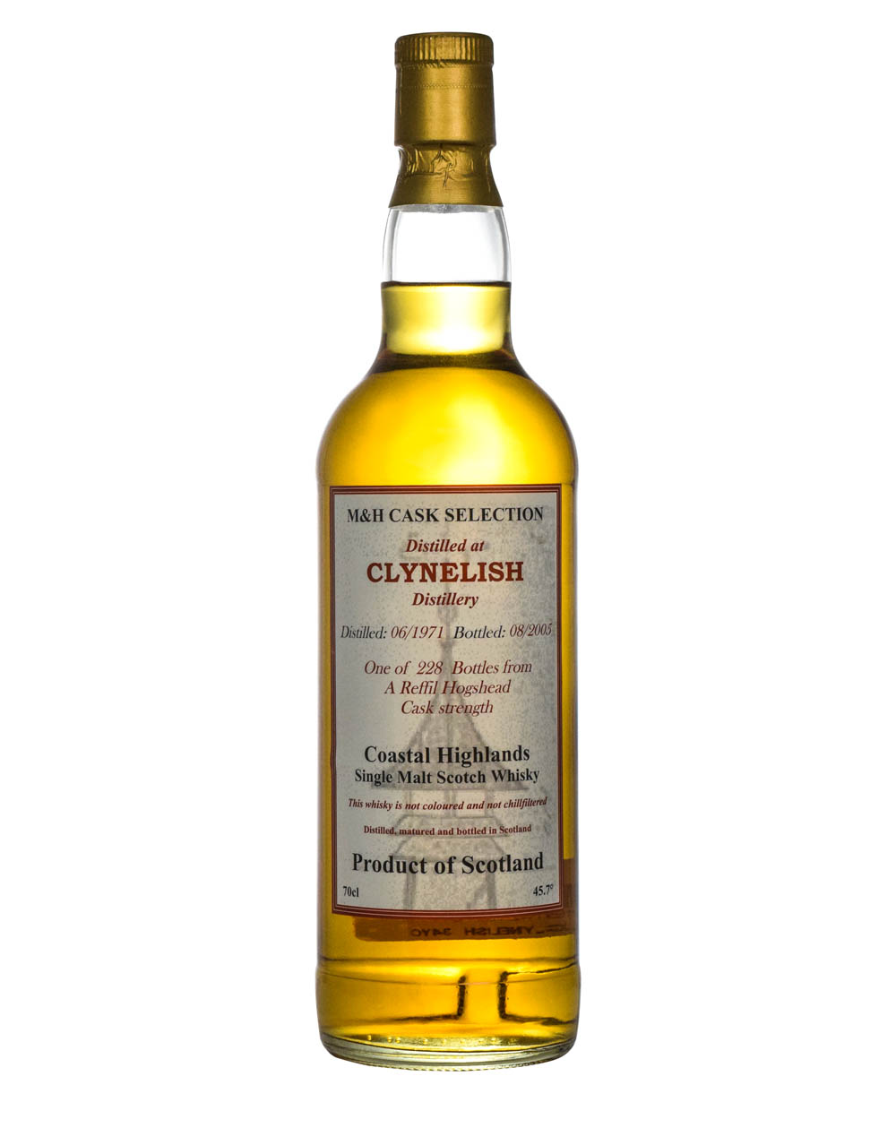 Clynelish 34 Years Old M&H Cask Selection 1971