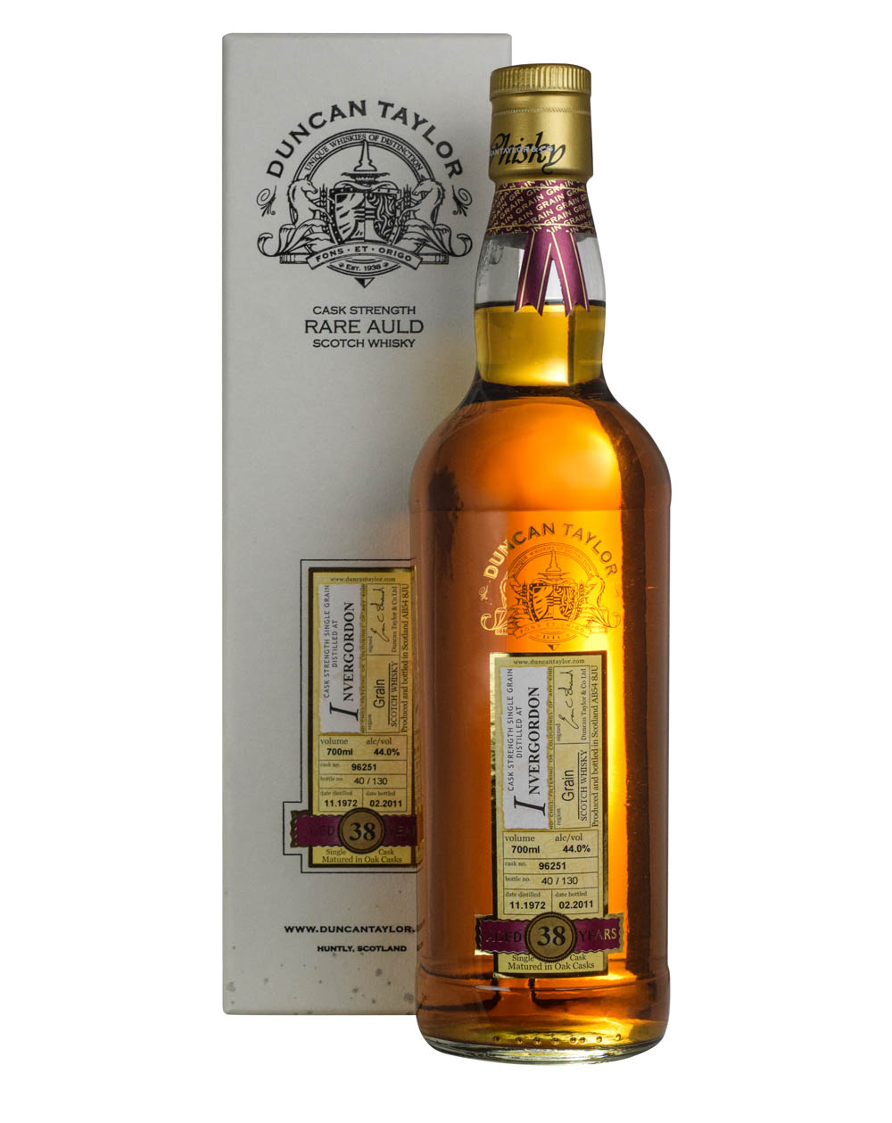 Invergordon 38 Years Old Duncan Taylor Rare Auld 1972 Box Must Have Malts MHM