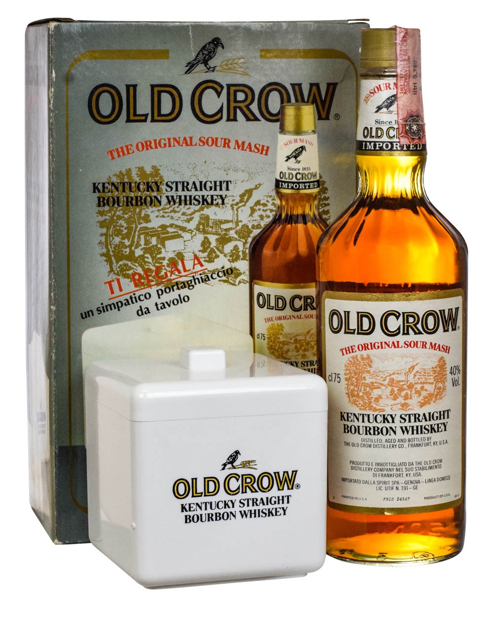 Old Crow 1970's Ice Bucket + Box Must Have Malts MHM