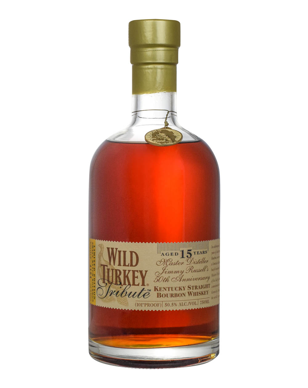 Wild Turkey Tribute 15 Years Old 101 Proof Jimmy Russell's 50th Anniversary 2004 Signed By Jimmy Russell