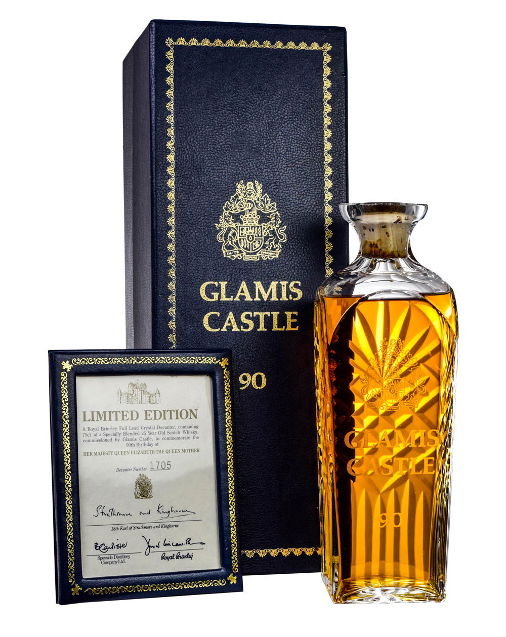 Glamis Castle Queen Mother's Birthday Decanter- Musthave Malts