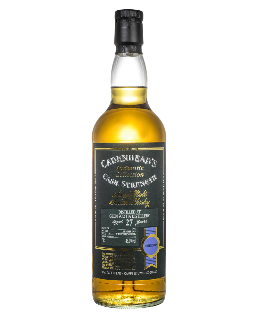 Glen Scotia 27 Years Old Cadenhead’s Authentic Collection 1992